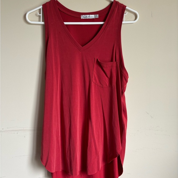 Another Love Tops - Another Love Red V-Neck Tank Top